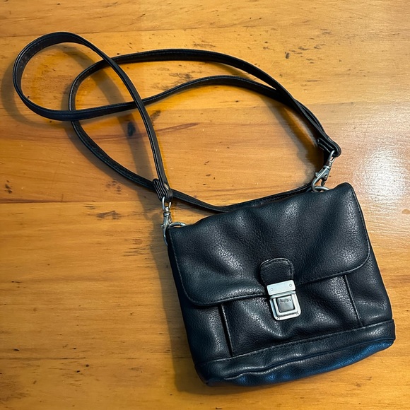 Soft Black Crossbody Bag - Picture 4 of 12